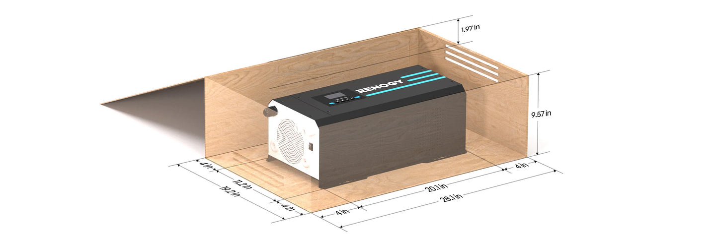 Renogy 2000W 12V Pure Sine Wave Inverter Charger w/ LCD Display